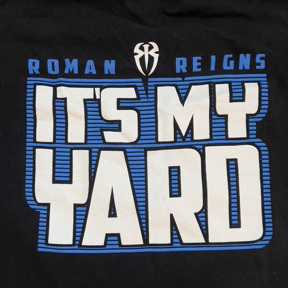 WWE Roman Reigns Graphic T-Shirt Wrestling It's My Yard Double Side Men's Large - Picture 6 of 8